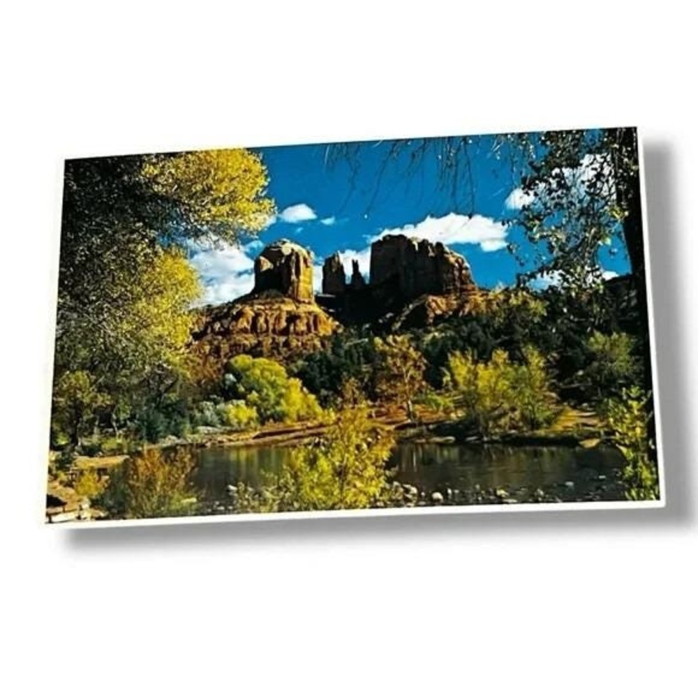 Postcard Red Rock Crossing Oak Creek Canyon Sedona AZ c1984 4x6 Continental A243